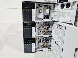 Thumbnail image of Shimadzu Prominence HPLC System SIL-20AC/CT0-20AC/DGU-20A3R/SPD-20A/RF-20A/LC-20