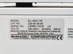 Thumbnail image of Shimadzu Prominence HPLC System SIL-20AC/CT0-20AC/DGU-20A3R/SPD-20A/RF-20A/LC-20