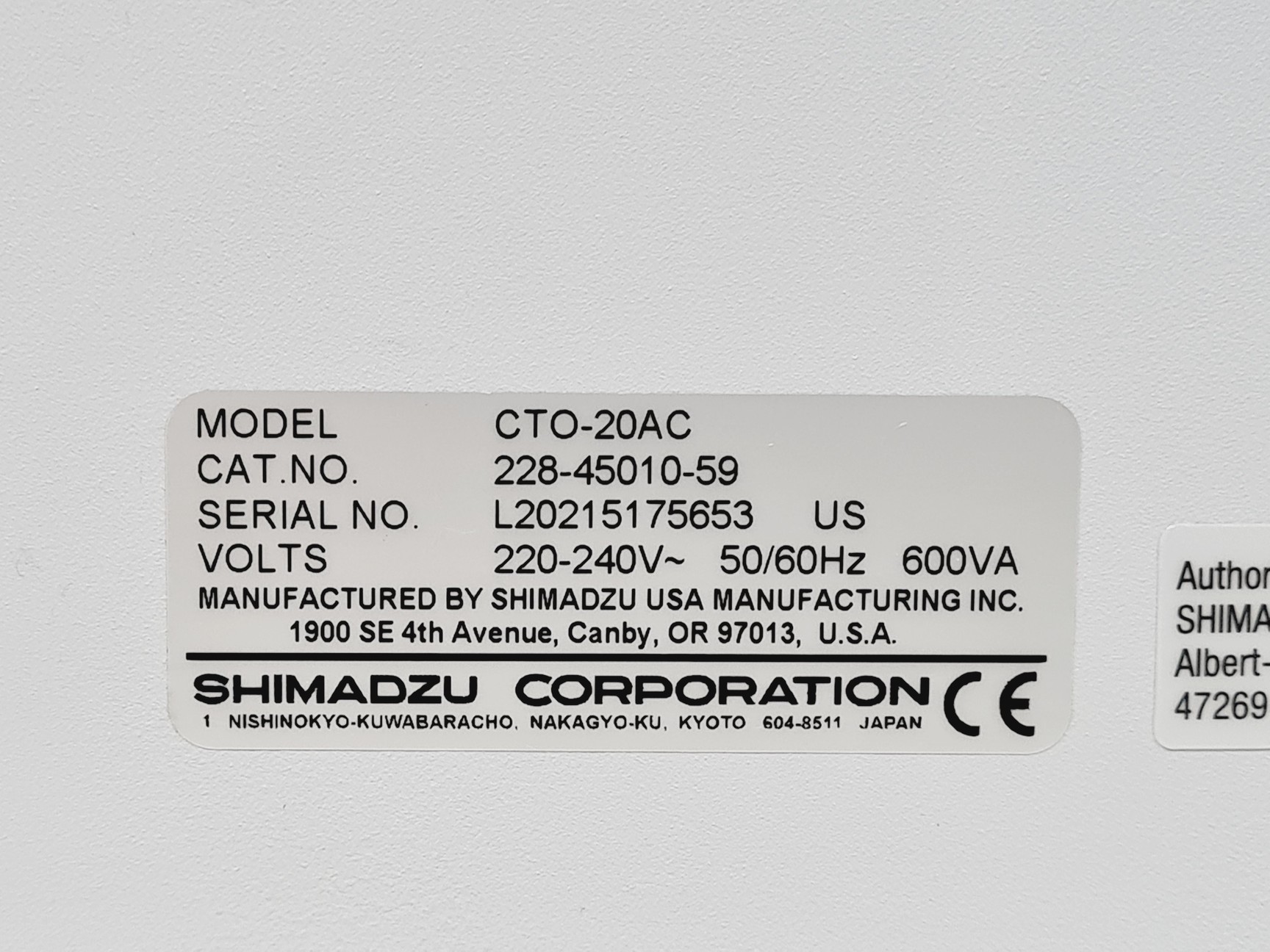 Image of Shimadzu Prominence HPLC System SIL-20AC/CT0-20AC/DGU-20A3R/SPD-20A/RF-20A/LC-20