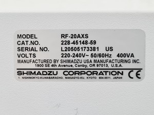 Thumbnail image of Shimadzu Prominence HPLC System SIL-20AC/CT0-20AC/DGU-20A3R/SPD-20A/RF-20A/LC-20