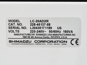 Thumbnail image of Shimadzu Prominence HPLC System SIL-20AC/CT0-20AC/DGU-20A3R/SPD-20A/RF-20A/LC-20
