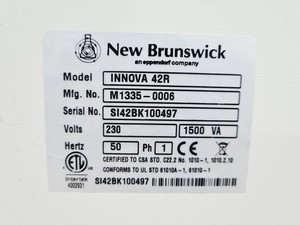Thumbnail image of New Brunswick Innova 42R Incubator Shaker 