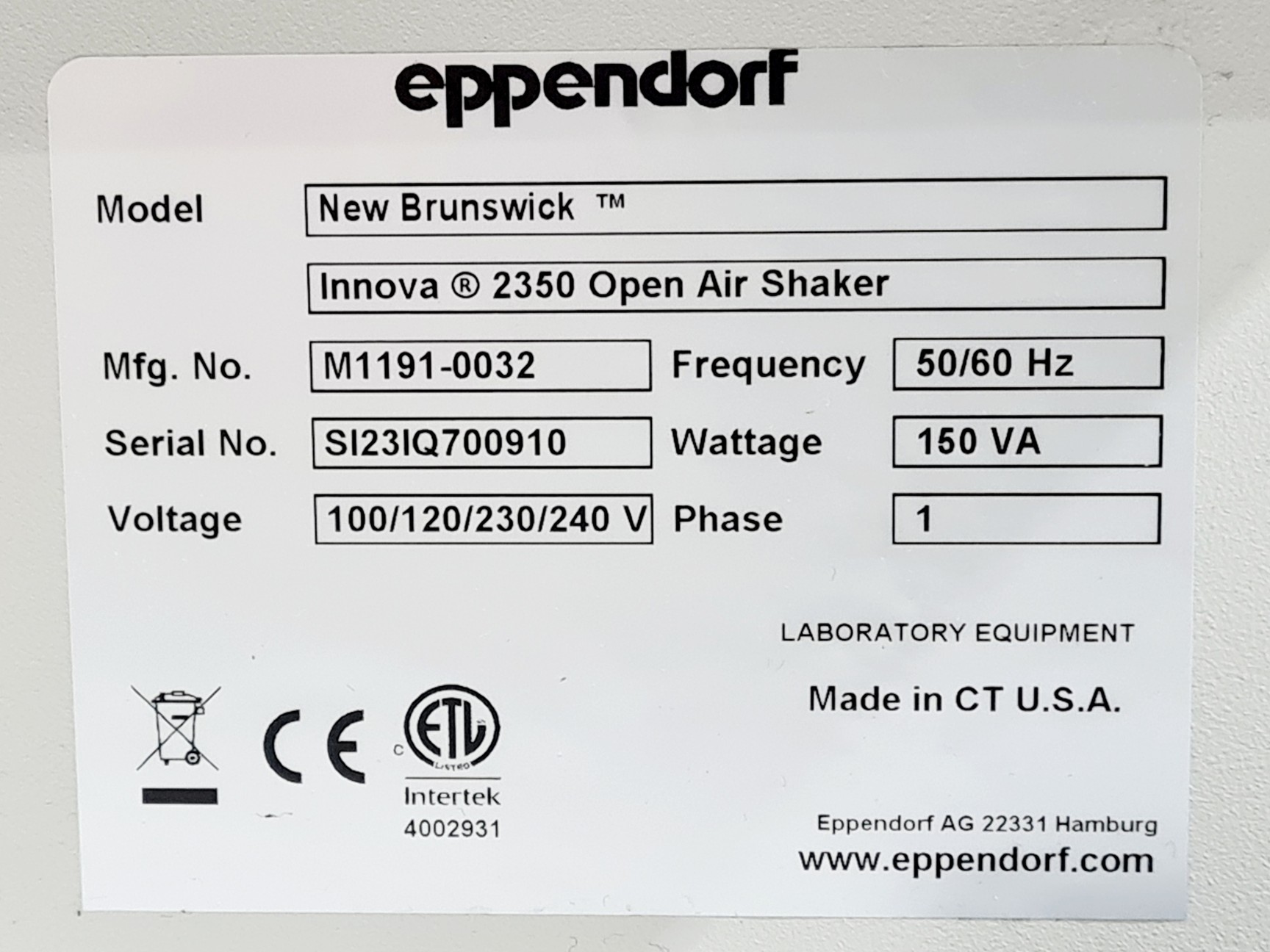 Image of New Brunswick Innova 2350 Orbital Shaker Lab