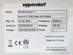 Thumbnail image of New Brunswick Innova 2350 Orbital Shaker Lab