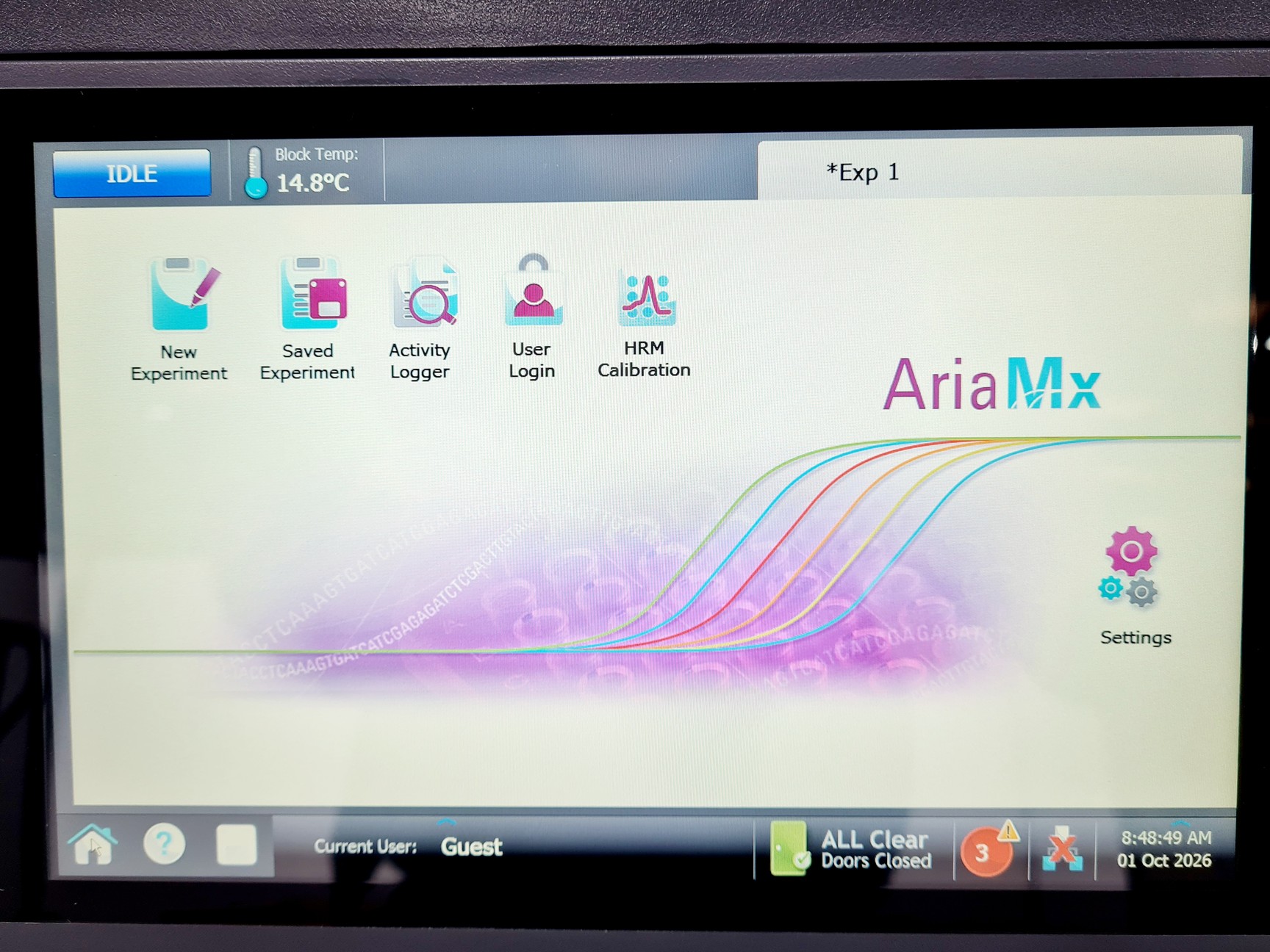 Image of Agilent AriaMx Real-Time RT-PCR Thermal Cycler System 2019 Lab