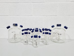 Thumbnail image of Lot of 13 x Techne Lab Spinner Flasks for Magnetic Stirrer Various Sizes
