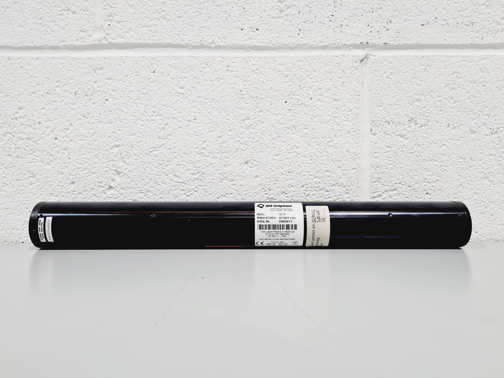 Image of JDS Uniphase Helium-Neon Gas Laser Model: 1677P