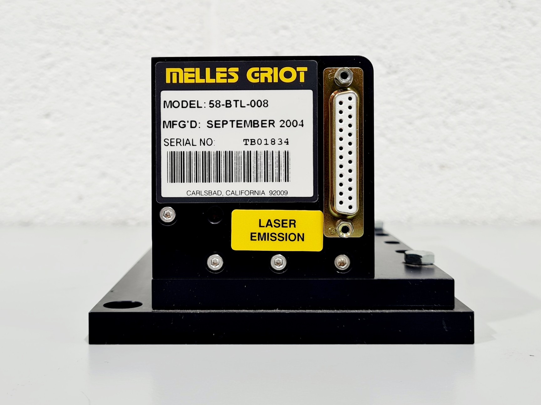 Image of Melles Griot Laser Head kineFLEX Model: 58-BTL-008 with PSU 58-PSM-400