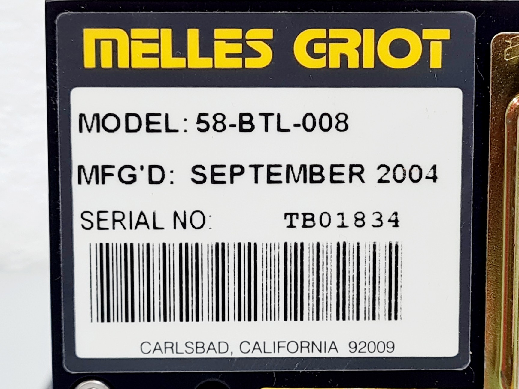 Image of Melles Griot Laser Head kineFLEX Model: 58-BTL-008 with PSU 58-PSM-400
