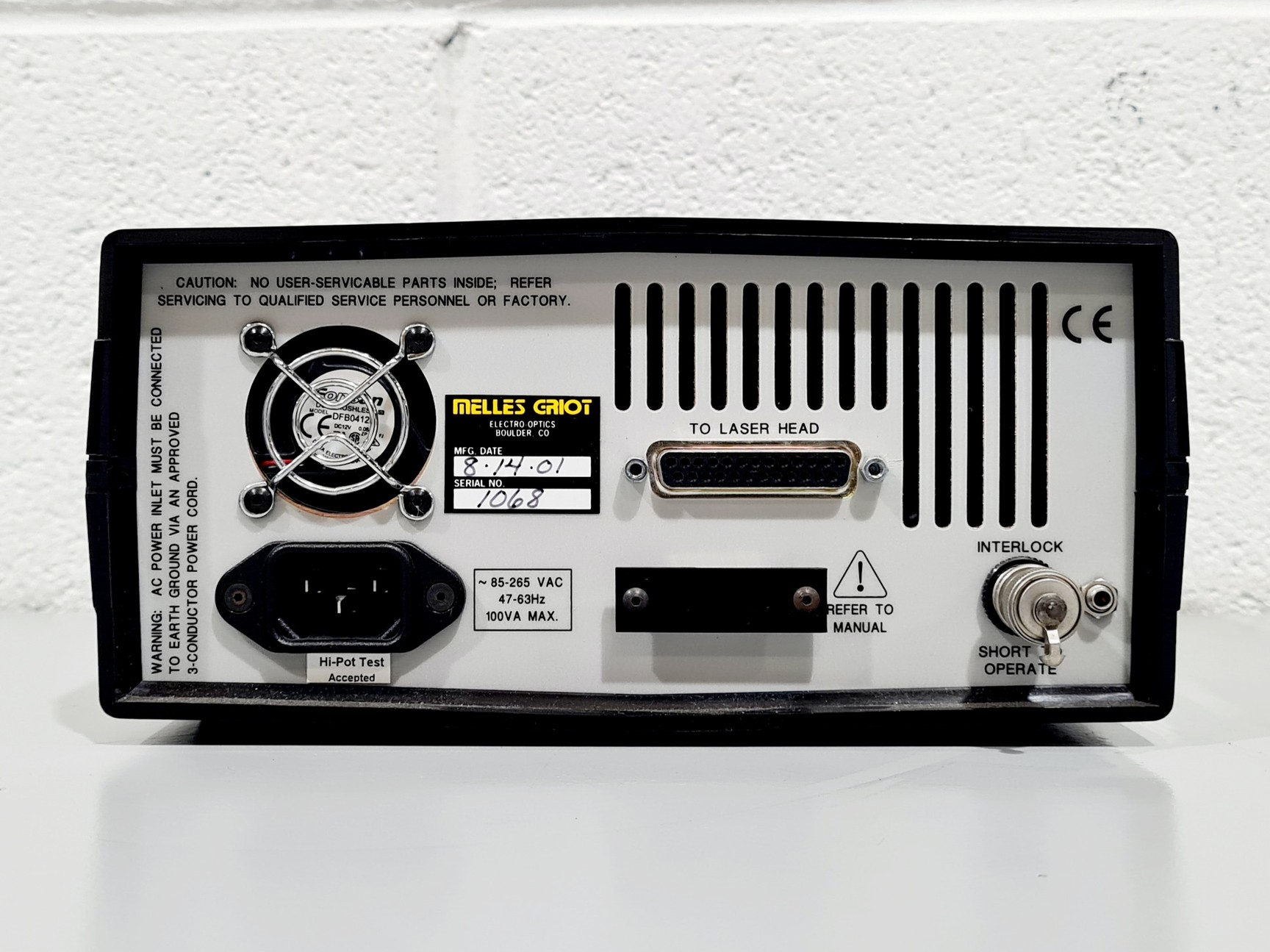 Image of Melles Griot Laser Head kineFLEX Model: 58-BTL-008 with PSU 58-PSM-400