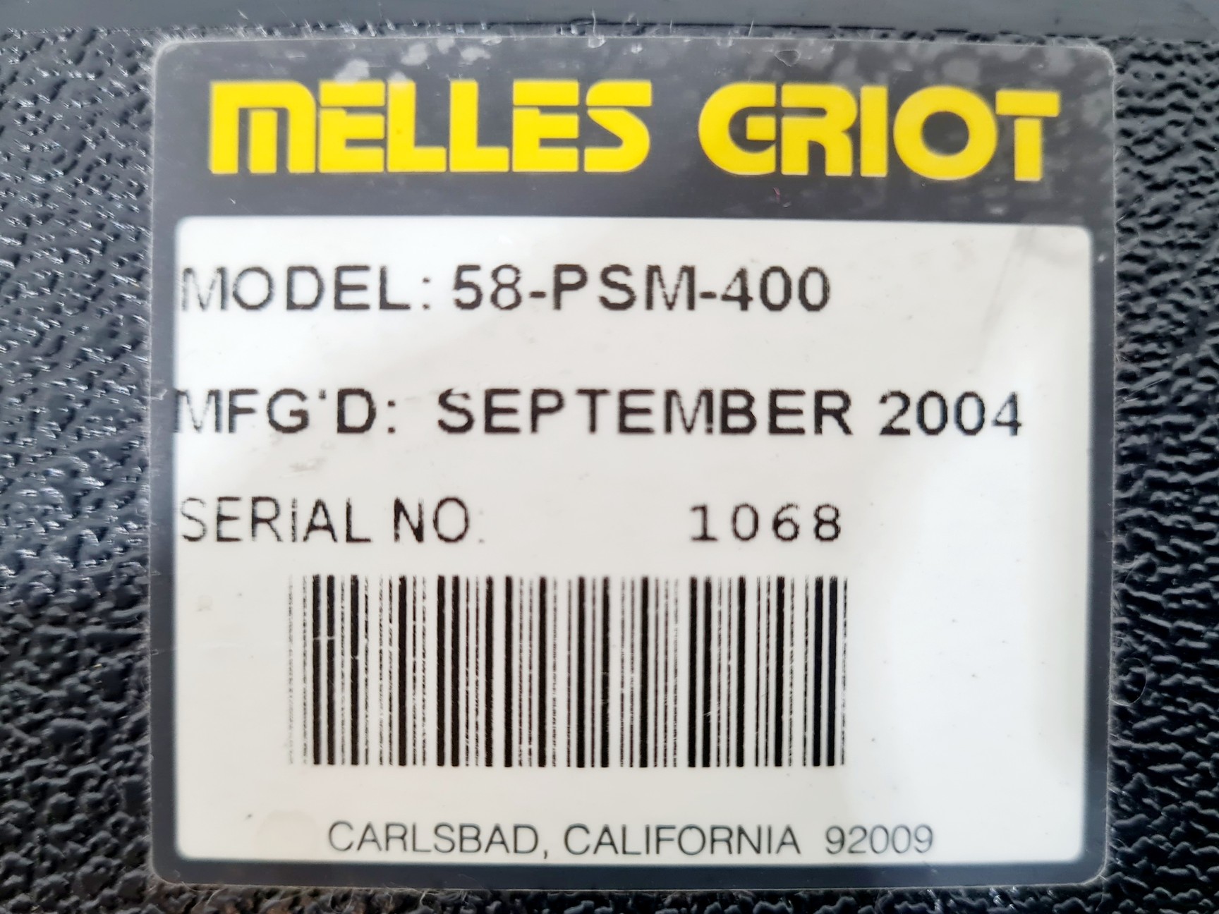 Image of Melles Griot Laser Head kineFLEX Model: 58-BTL-008 with PSU 58-PSM-400