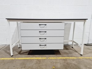 Thumbnail image of Trespa Table Workbench 180 x 80 x 90cm w/ 4 Centre Drawers Lab