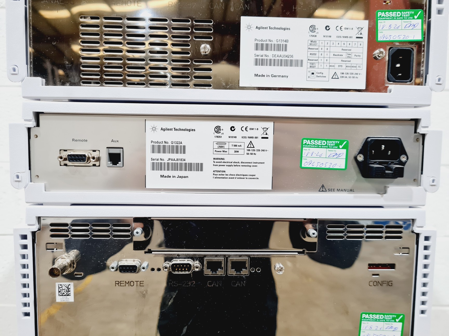 Image of Agilent Technologies 1260 Infinity HPLC System, G1316A, G1329B, G1314B