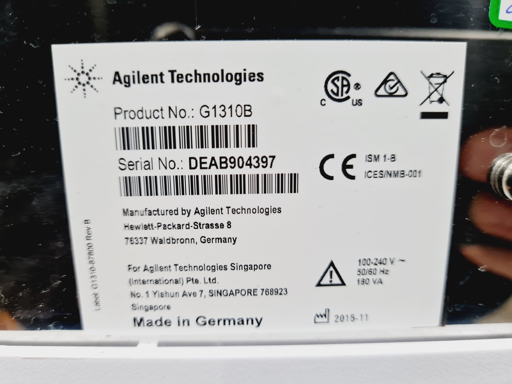 Image of Agilent Technologies 1260 Infinity HPLC System, G1316A, G1329B, G1314B