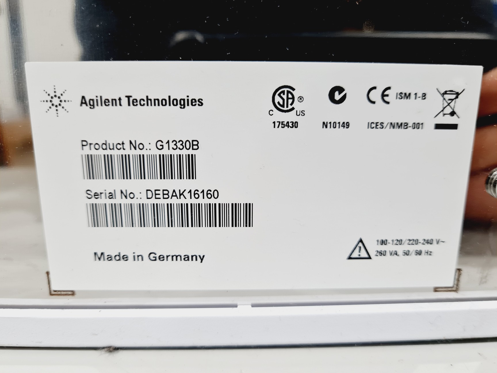 Image of Agilent Technologies 1260 Infinity HPLC System, G1316A, G1329B, G1314B