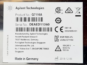 Thumbnail image of Agilent 1260 Infinity II HPLC System G7129A, G7110B, G7116A, G7114A