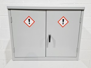 Image of Small Grey Flameproof Solvent Cabinet