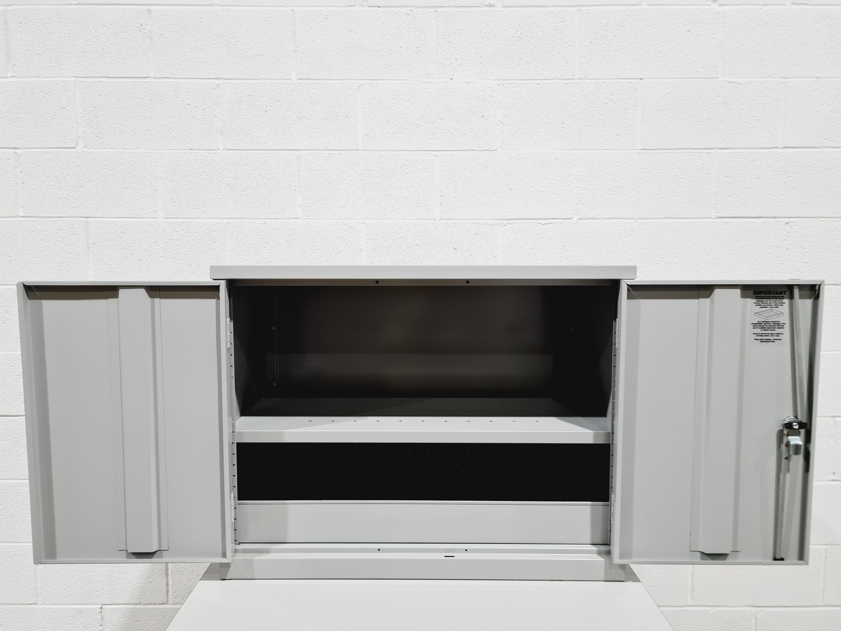 Image of Small Grey Flameproof Solvent Cabinet