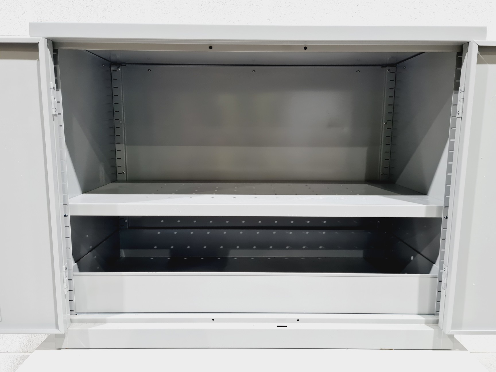 Image of Small Grey Flameproof Solvent Cabinet