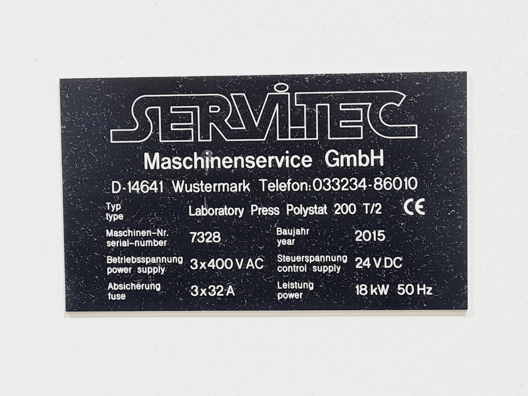 Image of ServiTec Press Polystat 200 T/2 Two-stage Laboratory Press Lab