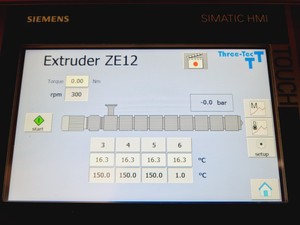 Thumbnail image of Three-Tec ZE12 Twin Screw Extruder Lab
