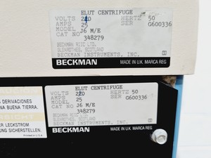 Thumbnail image of Beckman J-6M/E Centrifuge with JE-5.0 Elutriator Rotor & Strobe Light