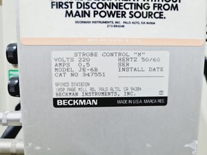 Thumbnail image of Beckman J-6M/E Centrifuge with JE-5.0 Elutriator Rotor & Strobe Light
