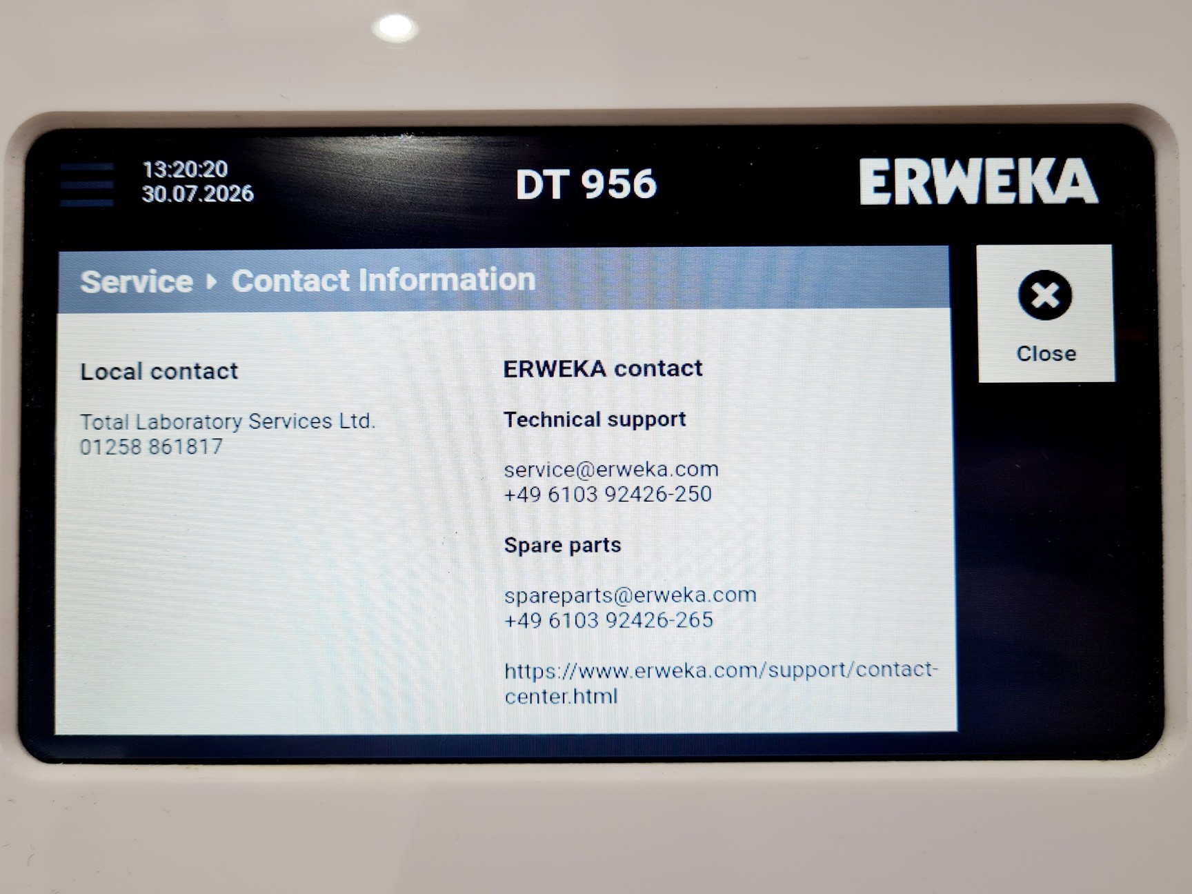 Image of Erweka DT 956 Dissolution System with Erweka DH 1520 Lab