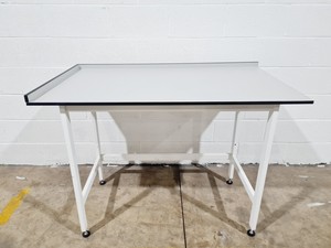 Image of White Trespa Laboratory Table Workbench 1380mm x 800mm