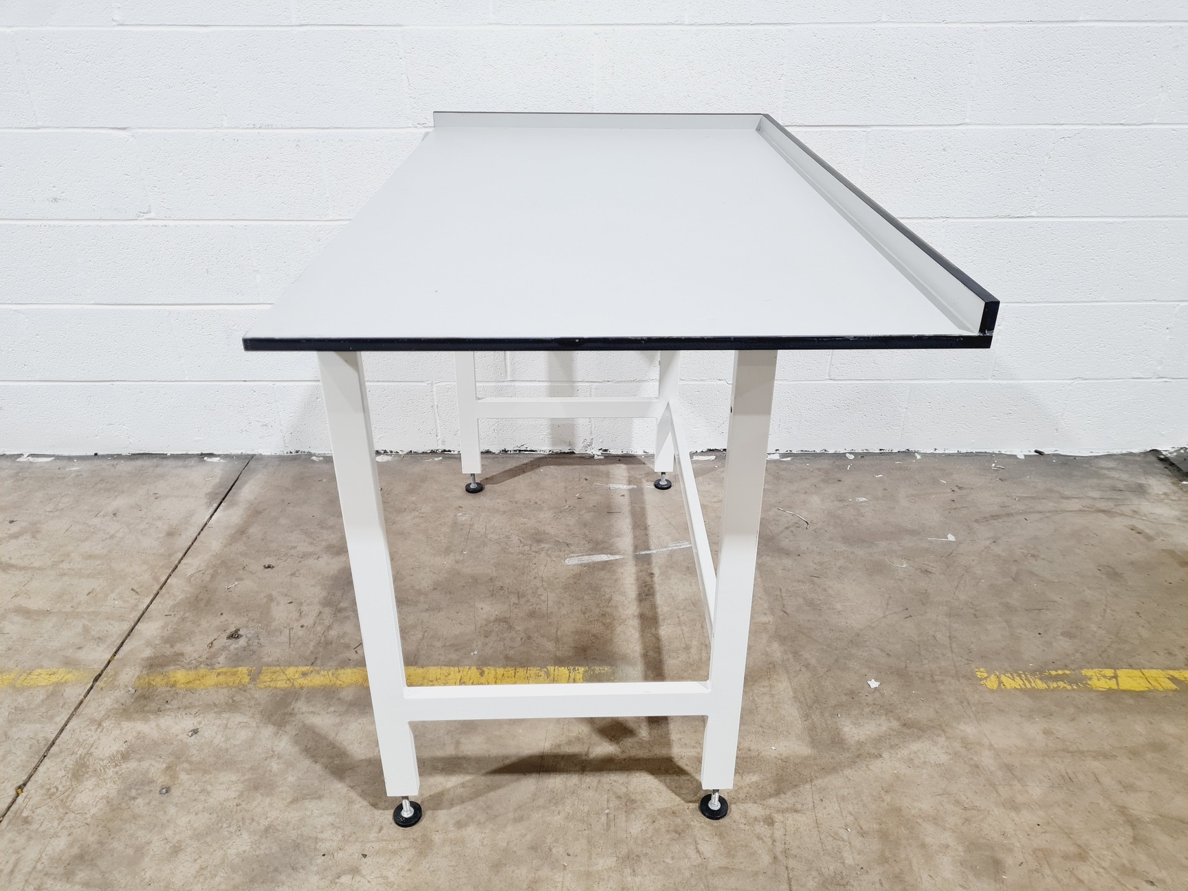 Image of White Trespa Laboratory Table Workbench 1380mm x 800mm