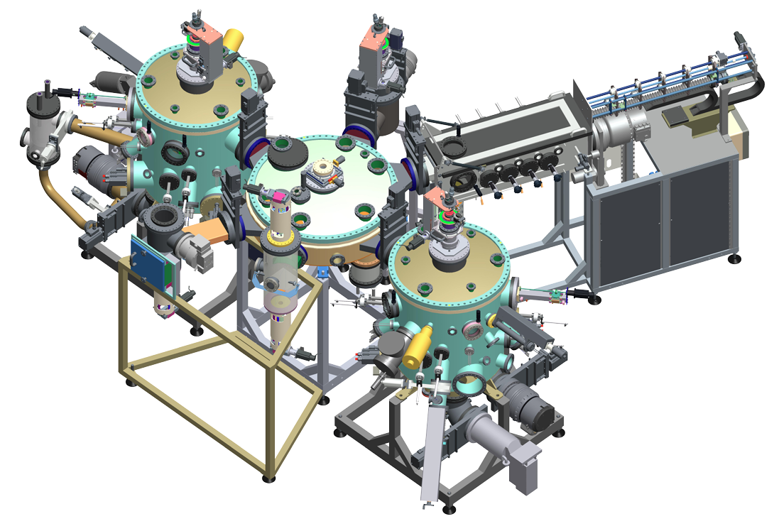 Image of DCA Instruments UHV Cluster Tool / MBE Growth, Linear Sputtering, Pre-Clean 