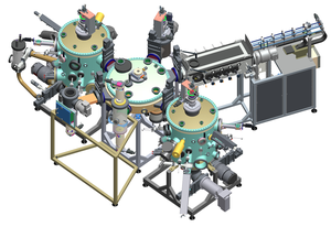 Thumbnail image of DCA Instruments UHV Cluster Tool / MBE Growth, Linear Sputtering, Pre-Clean 