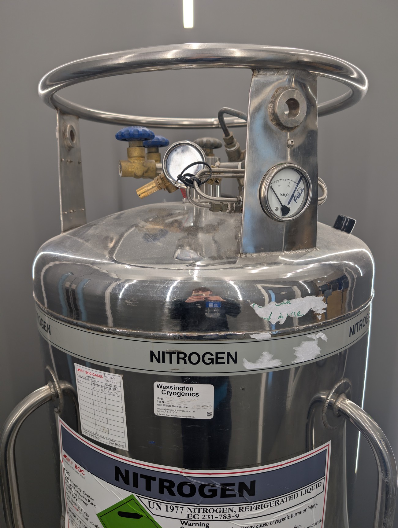 Image of Wessington Cryogenics TPV200HD Pressurised Liquid Nitrogen Tank 2013 
