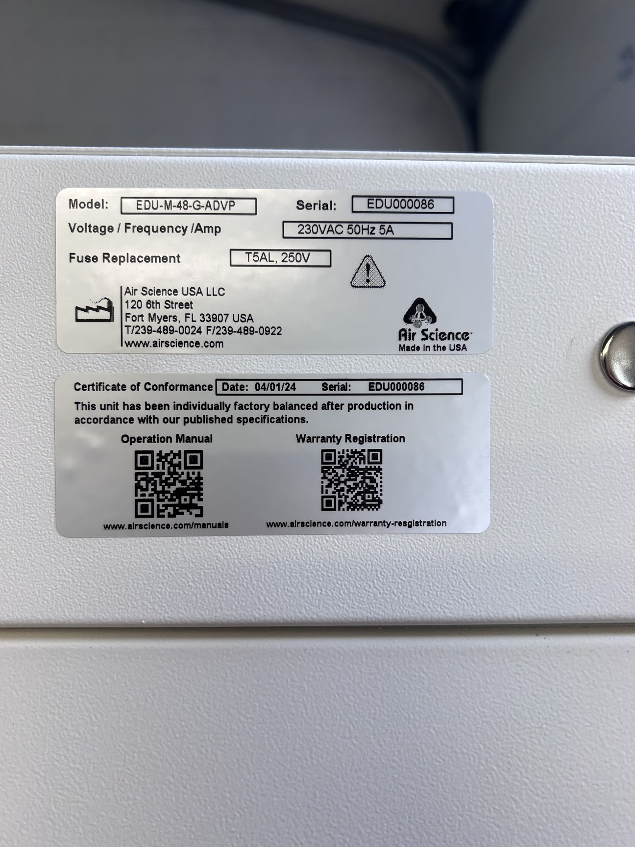 Image of Air Science Edu-Mobile EDU-M-48 Ductless Fume Cupboards with Docking Stations