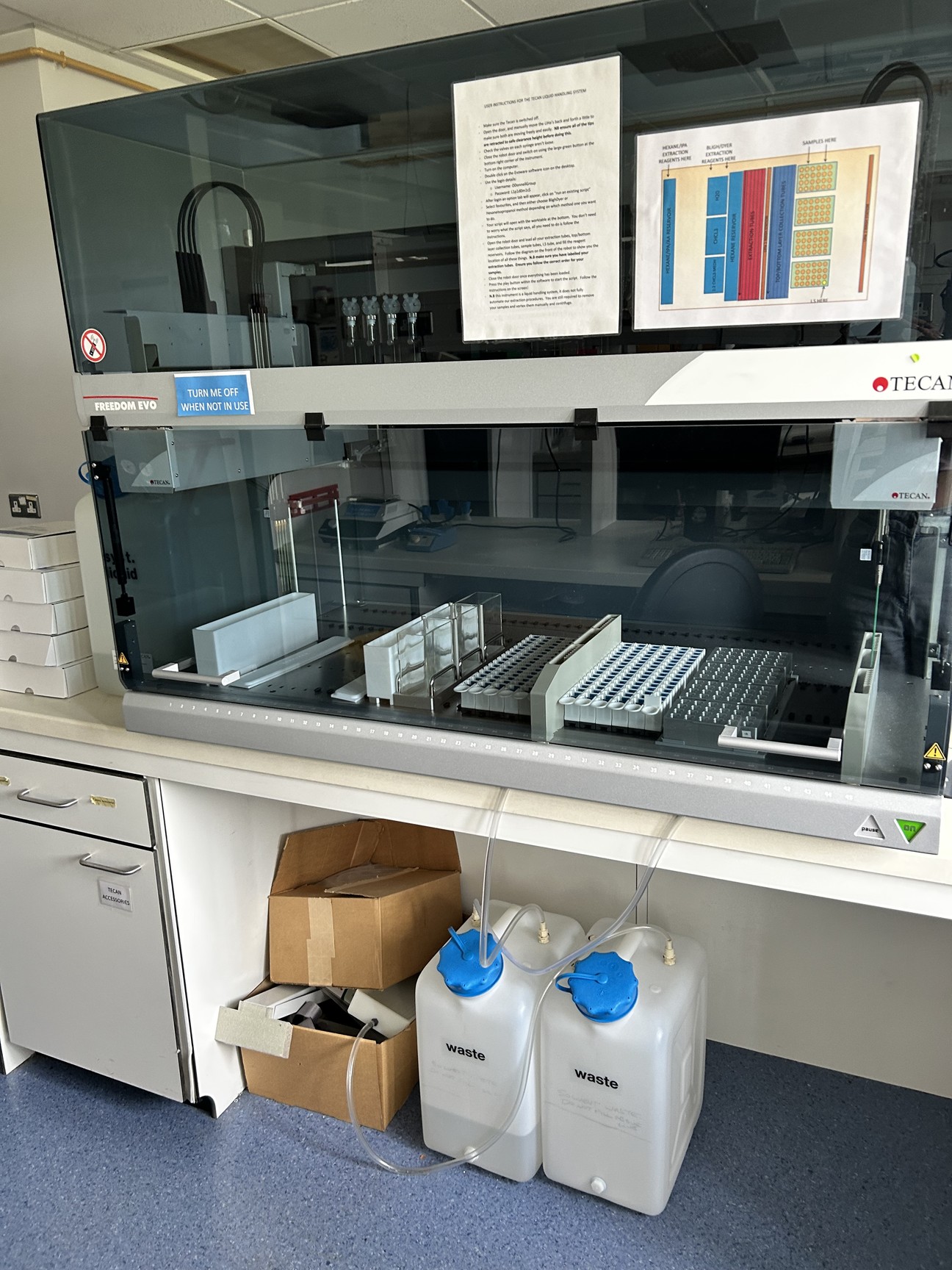 Image of Tecan FREEDOM EVO-2 150 Base Liquid Handling Robot with Fixed Tip System