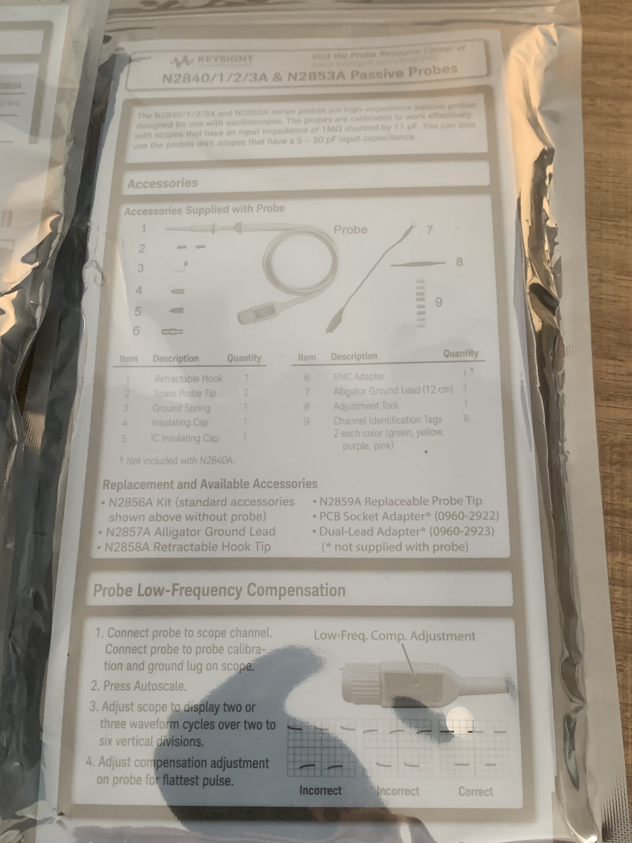 Image of Keysight MSOX3104G 1GHz Oscilloscope with WaveGen & Sealed N2843A Passive Probes