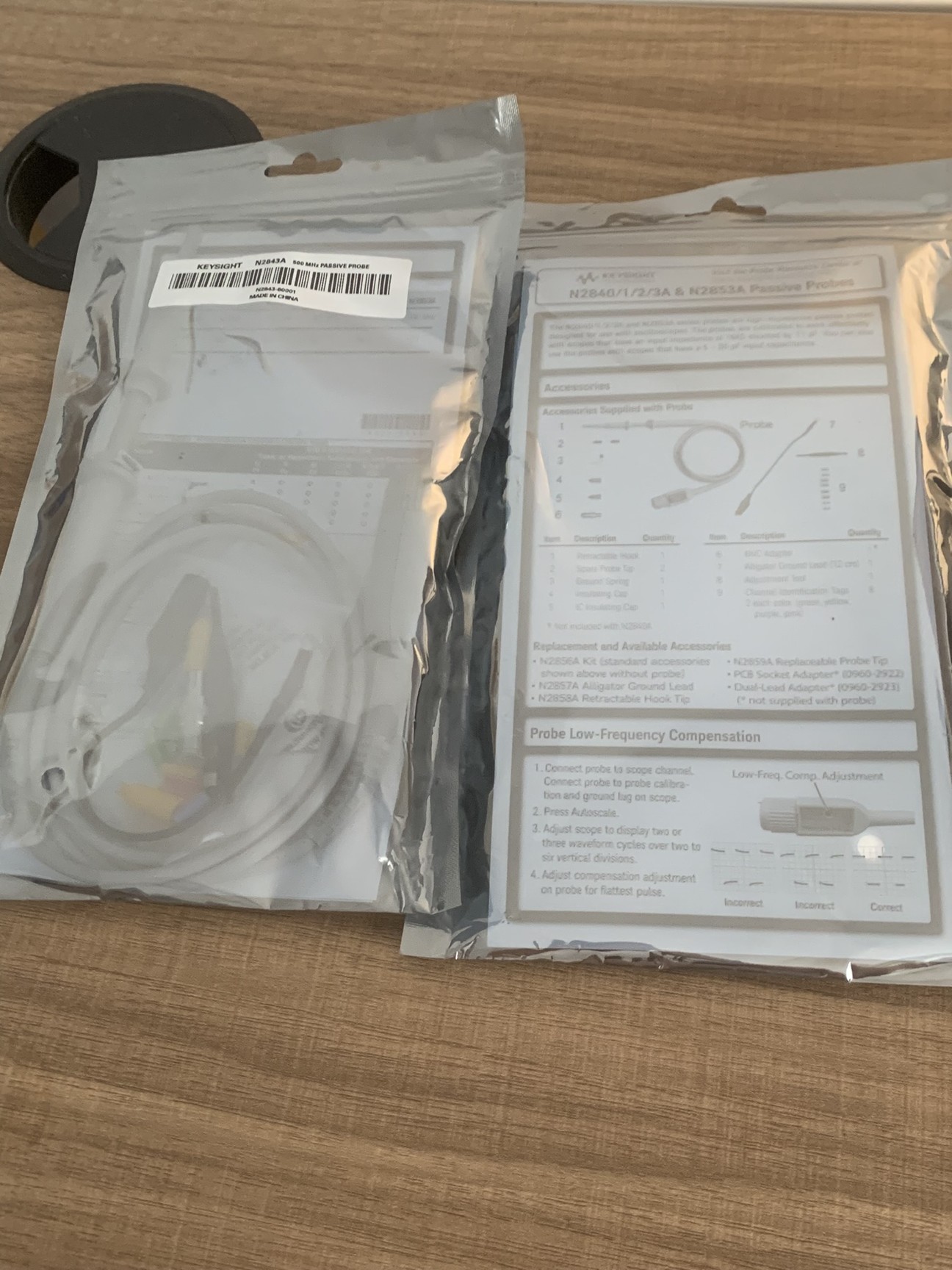 Image of Keysight MSOX3104G 1GHz Oscilloscope with WaveGen & Sealed N2843A Passive Probes