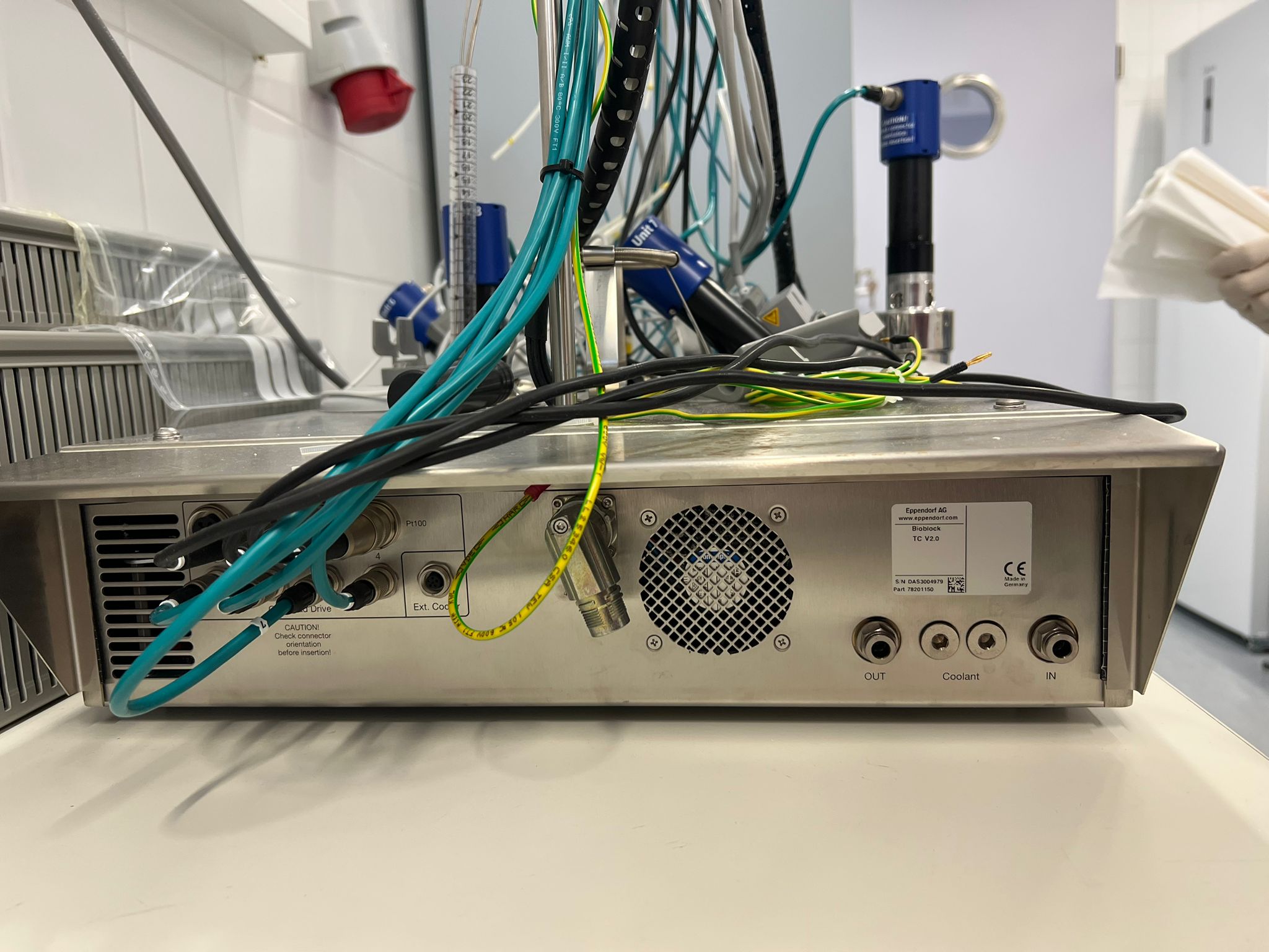 Image of DASGIP Parts from Four Parallel Bioprocess Systems MX4/4, TC4SC4, EGC4 