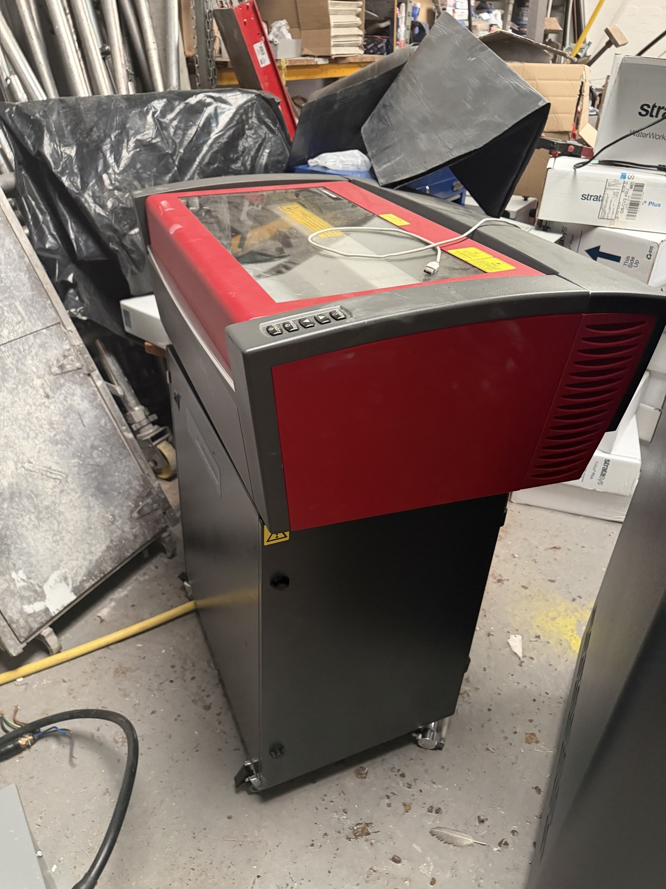 Image of Universal Laser Systems Laser Cutter with Denford Fume Extraction