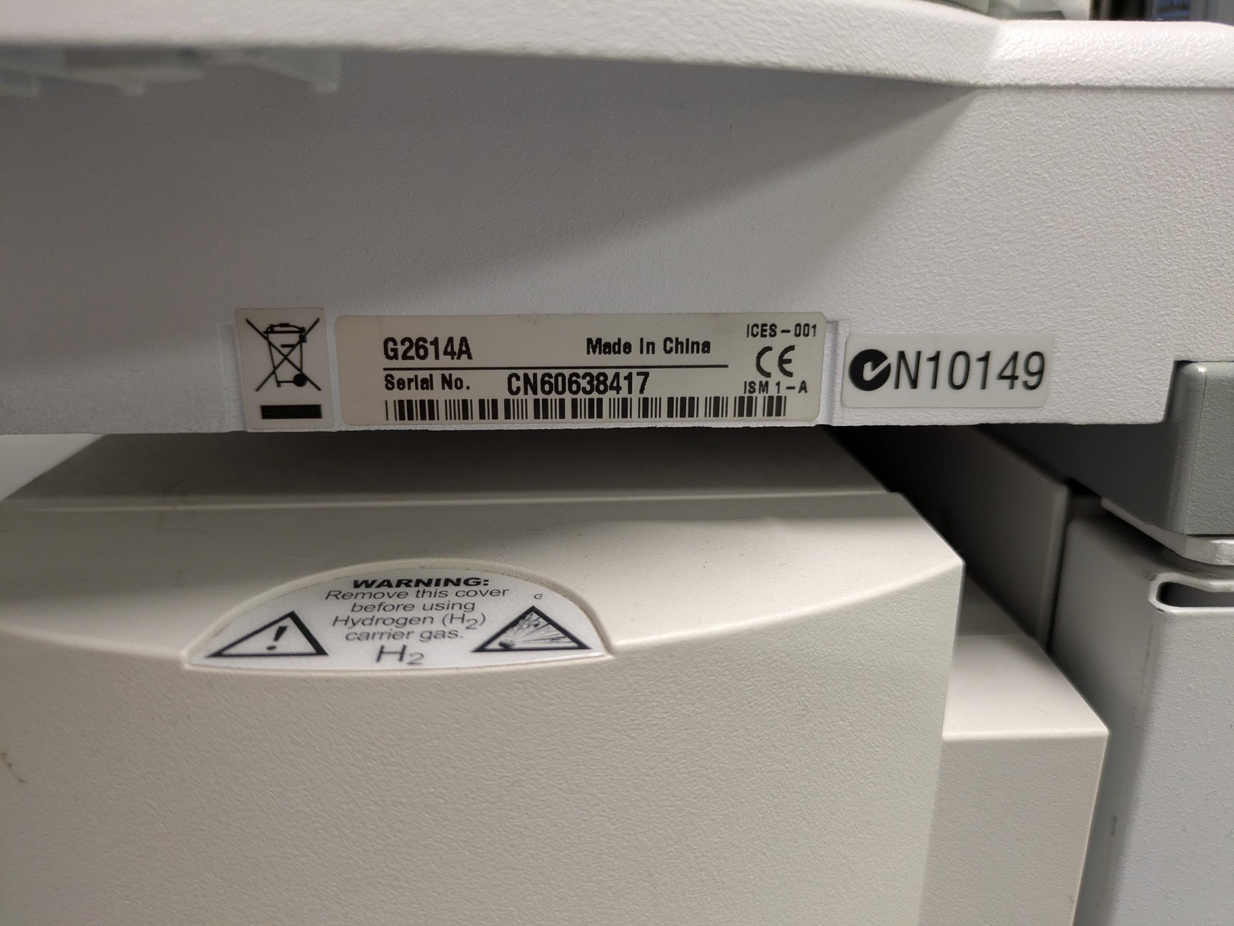 Image of Agilent GC-MS 5975 Gas Chromatography Mass Spectrometry System Lab