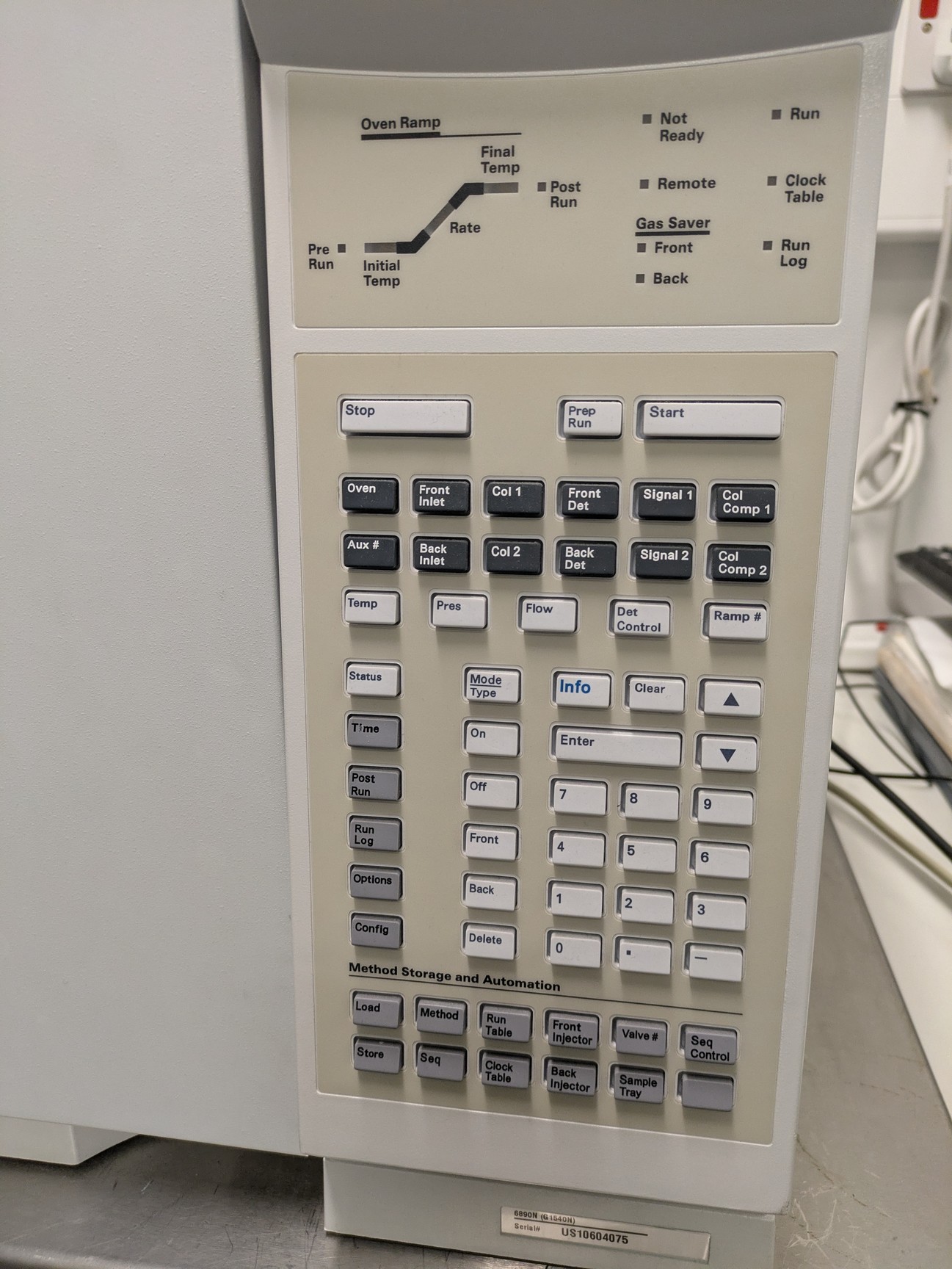 Image of Agilent GC-MS 5975 Gas Chromatography Mass Spectrometry System Lab