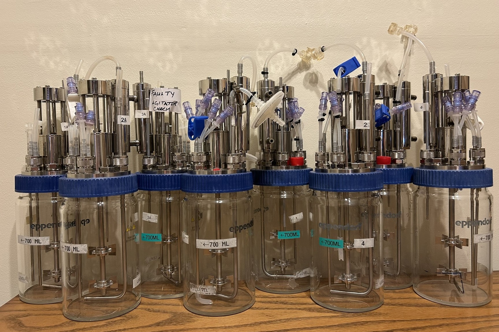 Image of Eppendorf DASGIP 4-Fold Parallel Bioreactor System w/ Software 