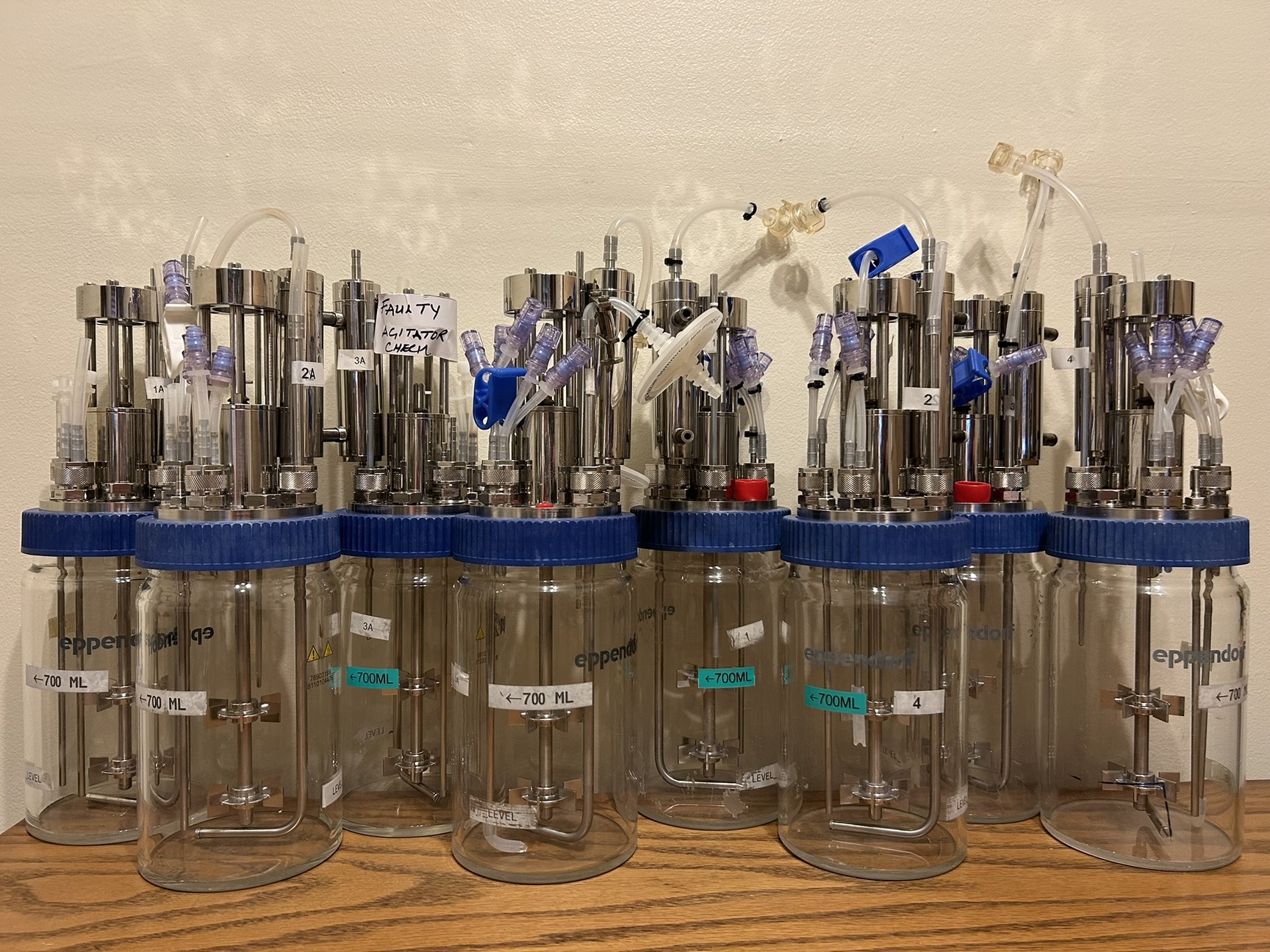 Image of Eppendorf DASGIP 4-Fold Parallel Bioreactor System w/ Software 