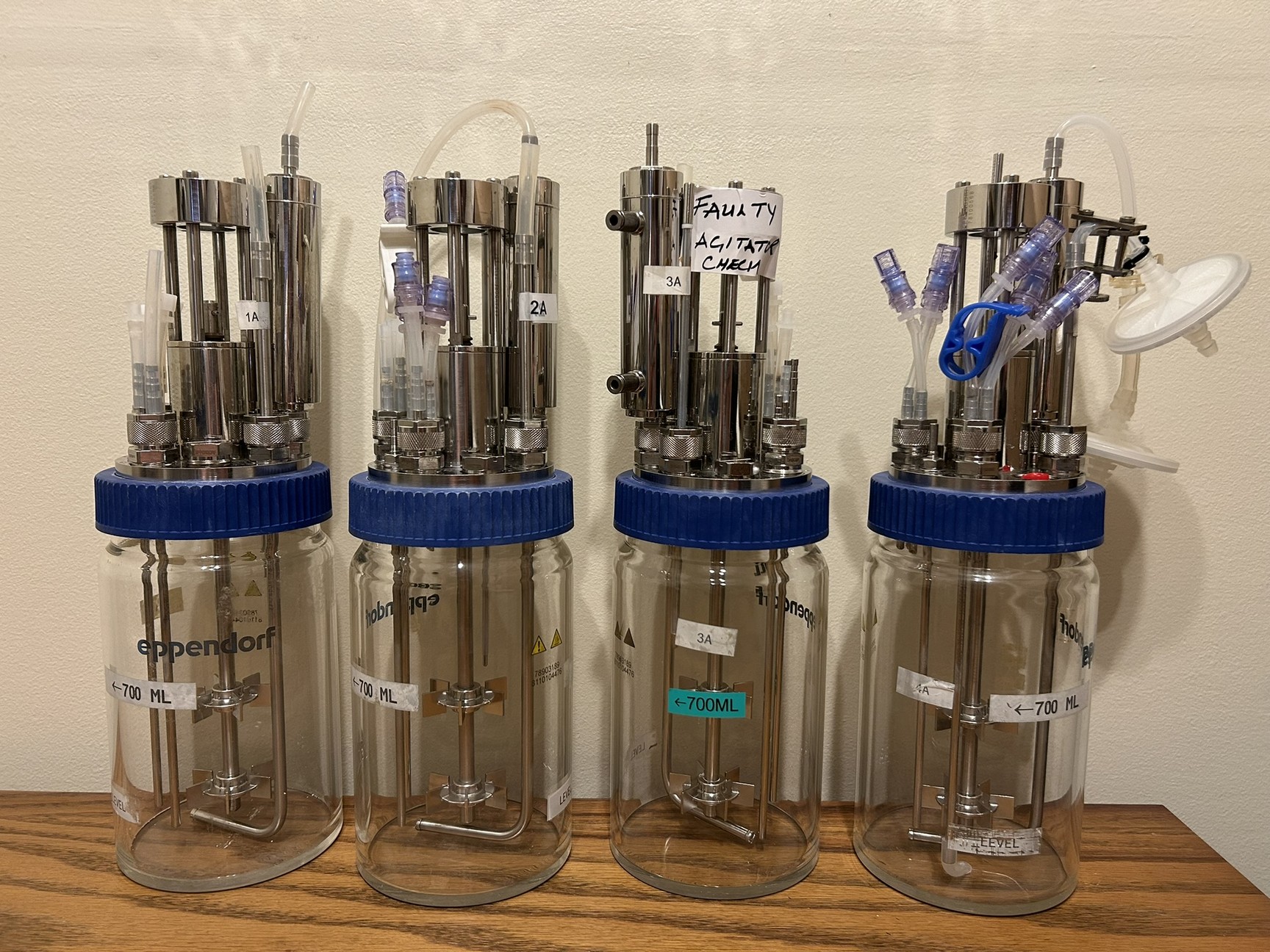 Image of Eppendorf DASGIP 4-Fold Parallel Bioreactor System w/ Software 