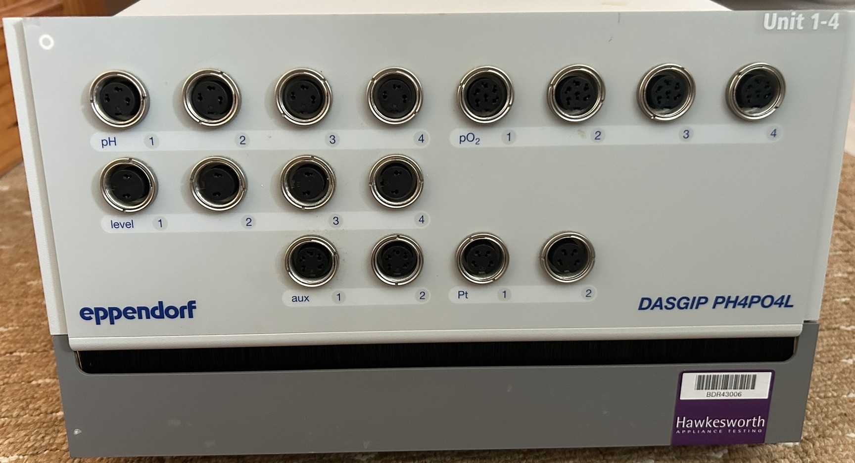 Image of Eppendorf DASGIP 4-Fold Parallel Bioreactor System w/ Software 
