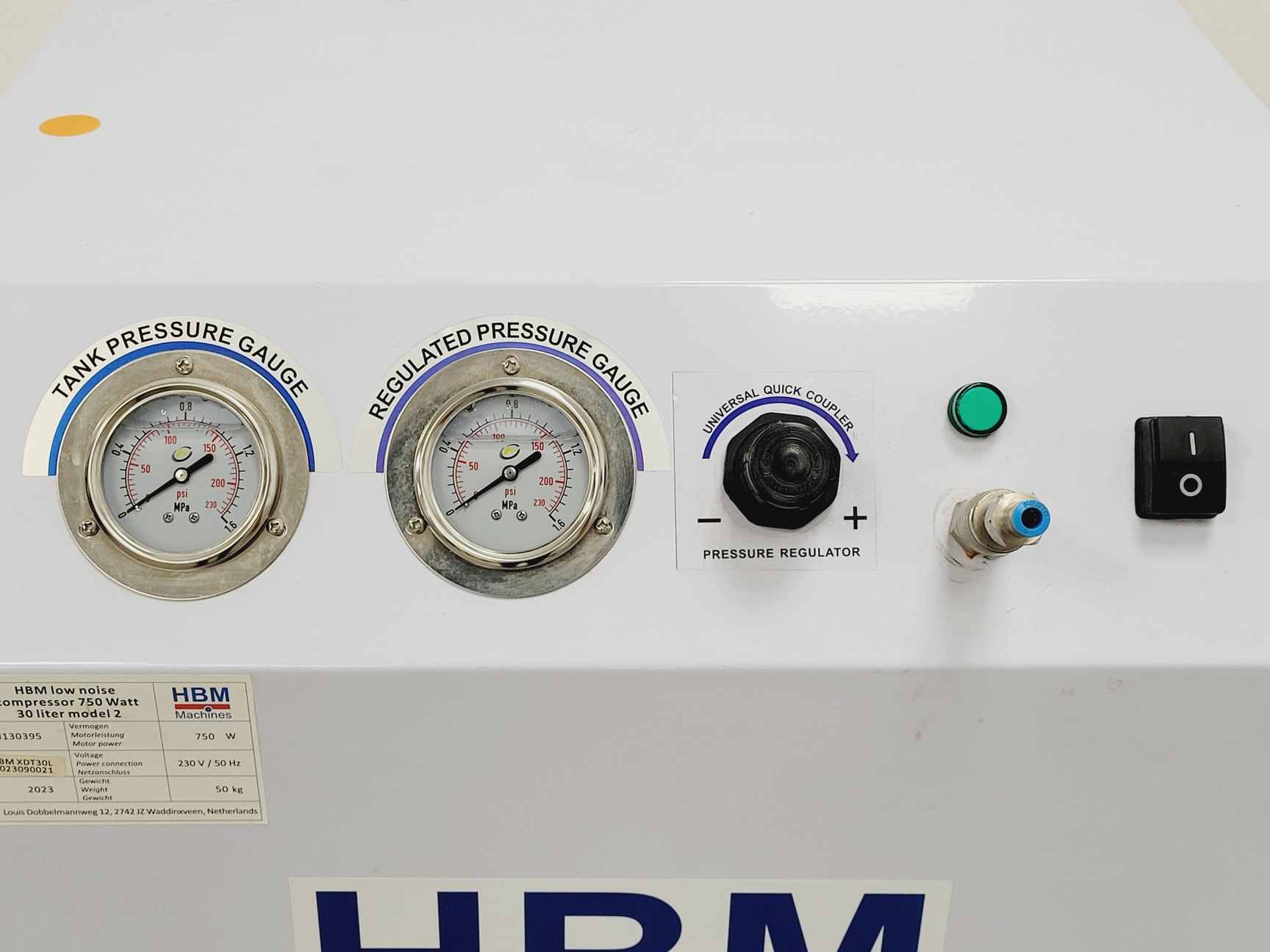 Image of HBM Machines H130395 Low Noise Compressor Model 2