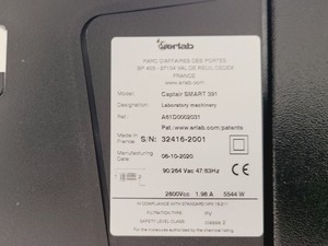 Thumbnail image of Erlab Captair Smart 391 Ductless Filtering Fume Hood (2020) Lab