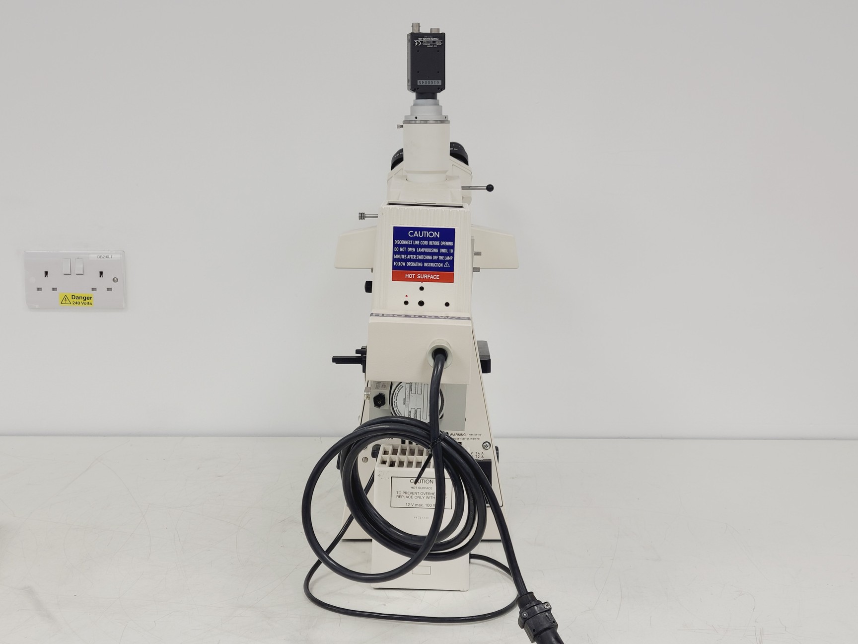 Image of Zeiss Axioskop Microscope, 3 x Objectives (NEOFL 10x/40x/100x) EBQ 100 & PSU-100