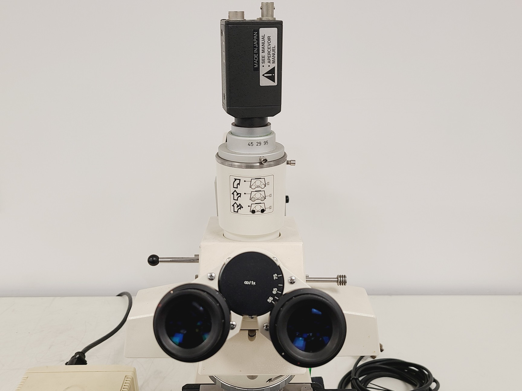 Image of Zeiss Axioskop Microscope, 3 x Objectives (NEOFL 10x/40x/100x) EBQ 100 & PSU-100