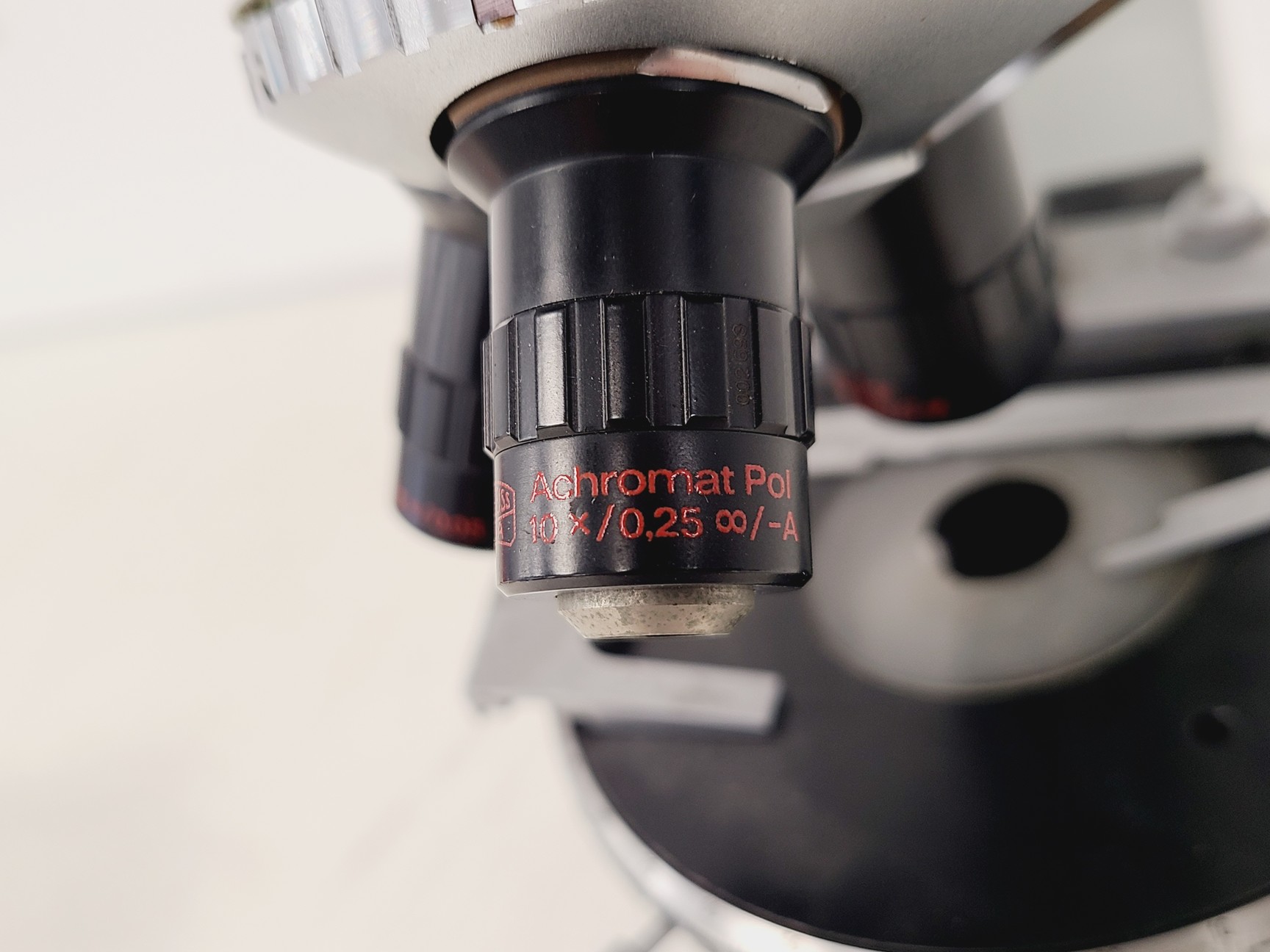 Image of Carl Zeiss Jena JENALABpol Microscope w/ 3 x Objectives (2.5/10/50)